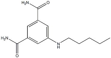 5-(pentylamino)benzene-1,3-dicarboxamide Struktur