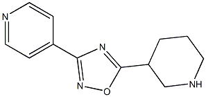 5-(piperidin-3-yl)-3-(pyridin-4-yl)-1,2,4-oxadiazole Struktur