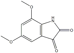 5,7-dimethoxy-1H-indole-2,3-dione Struktur