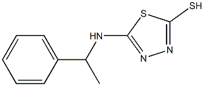 5-[(1-phenylethyl)amino]-1,3,4-thiadiazole-2-thiol Struktur