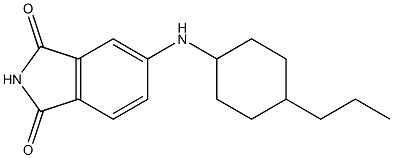 5-[(4-propylcyclohexyl)amino]-2,3-dihydro-1H-isoindole-1,3-dione Struktur