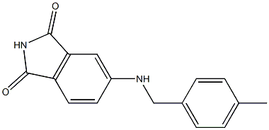 5-{[(4-methylphenyl)methyl]amino}-2,3-dihydro-1H-isoindole-1,3-dione Struktur