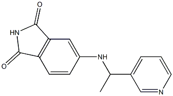 5-{[1-(pyridin-3-yl)ethyl]amino}-2,3-dihydro-1H-isoindole-1,3-dione Struktur