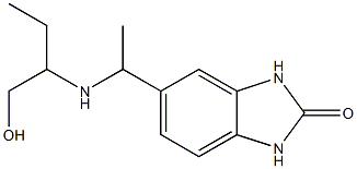 5-{1-[(1-hydroxybutan-2-yl)amino]ethyl}-2,3-dihydro-1H-1,3-benzodiazol-2-one Struktur