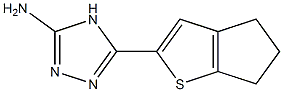 5-{4H,5H,6H-cyclopenta[b]thiophen-2-yl}-4H-1,2,4-triazol-3-amine Struktur