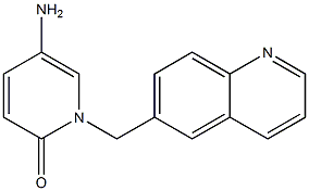 5-amino-1-(quinolin-6-ylmethyl)-1,2-dihydropyridin-2-one Struktur