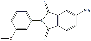 5-amino-2-(3-methoxyphenyl)-2,3-dihydro-1H-isoindole-1,3-dione Struktur