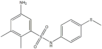 5-amino-2,3-dimethyl-N-[4-(methylsulfanyl)phenyl]benzene-1-sulfonamide Struktur