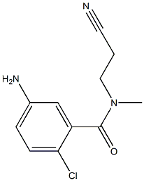 5-amino-2-chloro-N-(2-cyanoethyl)-N-methylbenzamide Struktur