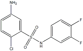 5-amino-2-chloro-N-(3,4-difluorophenyl)benzene-1-sulfonamide Struktur