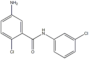 5-amino-2-chloro-N-(3-chlorophenyl)benzamide Struktur