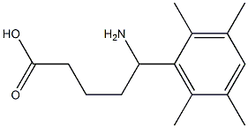 5-amino-5-(2,3,5,6-tetramethylphenyl)pentanoic acid Struktur