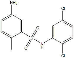 5-amino-N-(2,5-dichlorophenyl)-2-methylbenzene-1-sulfonamide Struktur