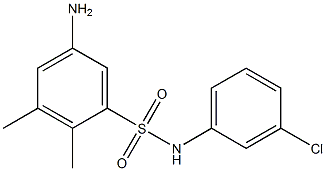 5-amino-N-(3-chlorophenyl)-2,3-dimethylbenzene-1-sulfonamide Struktur