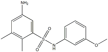 5-amino-N-(3-methoxyphenyl)-2,3-dimethylbenzene-1-sulfonamide Struktur