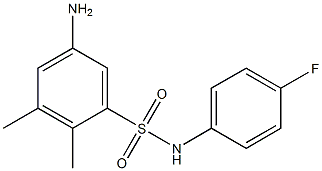 5-amino-N-(4-fluorophenyl)-2,3-dimethylbenzene-1-sulfonamide Struktur