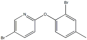 5-bromo-2-(2-bromo-4-methylphenoxy)pyridine Struktur