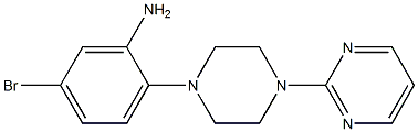 5-bromo-2-(4-pyrimidin-2-ylpiperazin-1-yl)aniline Struktur