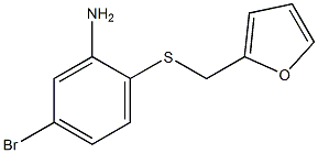 5-bromo-2-[(furan-2-ylmethyl)sulfanyl]aniline Struktur