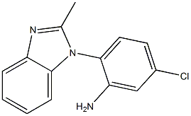 5-chloro-2-(2-methyl-1H-1,3-benzodiazol-1-yl)aniline Struktur