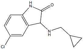 5-chloro-3-[(cyclopropylmethyl)amino]-2,3-dihydro-1H-indol-2-one Struktur