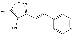 5-methyl-3-[(E)-2-pyridin-4-ylvinyl]isoxazol-4-amine Struktur