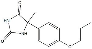 5-methyl-5-(4-propoxyphenyl)imidazolidine-2,4-dione Struktur