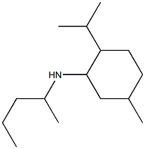 5-methyl-N-(pentan-2-yl)-2-(propan-2-yl)cyclohexan-1-amine Struktur