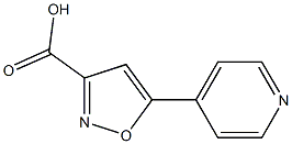 5-pyridin-4-ylisoxazole-3-carboxylic acid Struktur