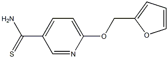 6-(2-furylmethoxy)pyridine-3-carbothioamide Struktur