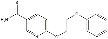 6-(2-phenoxyethoxy)pyridine-3-carbothioamide Struktur