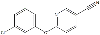 6-(3-chlorophenoxy)nicotinonitrile Struktur