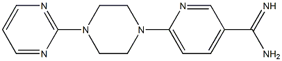 6-(4-pyrimidin-2-ylpiperazin-1-yl)pyridine-3-carboximidamide Struktur