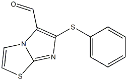 6-(phenylthio)imidazo[2,1-b][1,3]thiazole-5-carbaldehyde Struktur