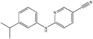 6-{[3-(propan-2-yl)phenyl]amino}pyridine-3-carbonitrile Struktur