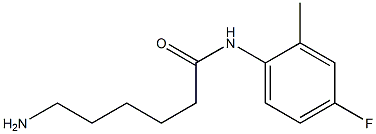 6-amino-N-(4-fluoro-2-methylphenyl)hexanamide Struktur