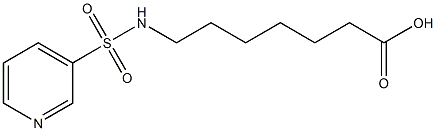 7-[(pyridin-3-ylsulfonyl)amino]heptanoic acid Struktur