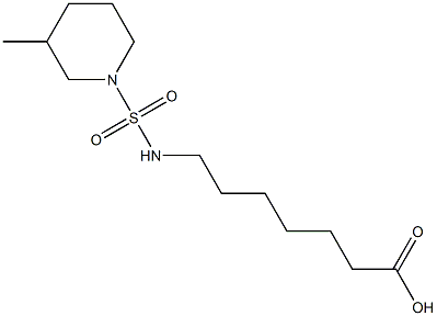 7-{[(3-methylpiperidine-1-)sulfonyl]amino}heptanoic acid Struktur