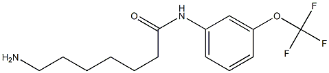 7-amino-N-[3-(trifluoromethoxy)phenyl]heptanamide Struktur