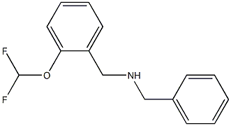 benzyl({[2-(difluoromethoxy)phenyl]methyl})amine Struktur