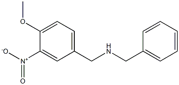 benzyl[(4-methoxy-3-nitrophenyl)methyl]amine Struktur