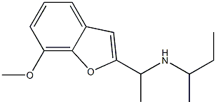 butan-2-yl[1-(7-methoxy-1-benzofuran-2-yl)ethyl]amine Struktur