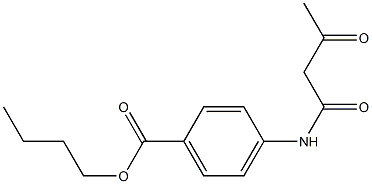 butyl 4-(3-oxobutanamido)benzoate Struktur