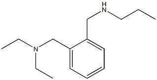 diethyl({2-[(propylamino)methyl]phenyl}methyl)amine Struktur