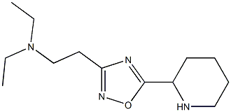 diethyl({2-[5-(piperidin-2-yl)-1,2,4-oxadiazol-3-yl]ethyl})amine Struktur