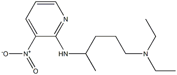 diethyl({4-[(3-nitropyridin-2-yl)amino]pentyl})amine Struktur