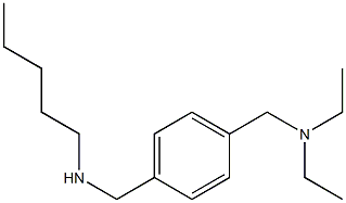 diethyl({4-[(pentylamino)methyl]phenyl}methyl)amine Struktur