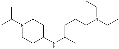 diethyl(4-{[1-(propan-2-yl)piperidin-4-yl]amino}pentyl)amine Struktur