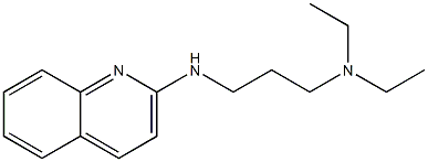 diethyl[3-(quinolin-2-ylamino)propyl]amine Struktur