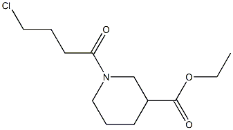 ethyl 1-(4-chlorobutanoyl)piperidine-3-carboxylate Struktur